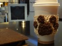 Coffee Cozy with Paw Print, The Stitched Edge, Etsy, BlogPaws 2013